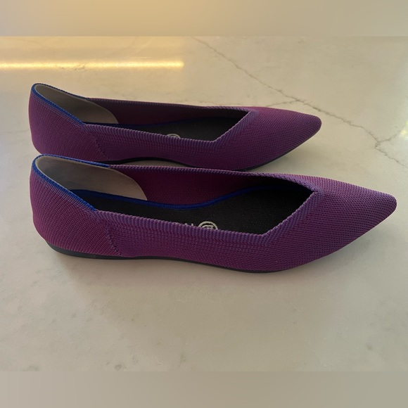 Rothy’s Violet Points Flats Size 8.5 Purple Orchid Lilac HTF Retired - Picture 6 of 10